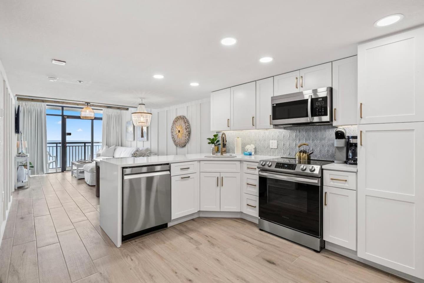 Luxury Ocean Front By Barefoot Landing Apartment Myrtle Beach Exterior foto